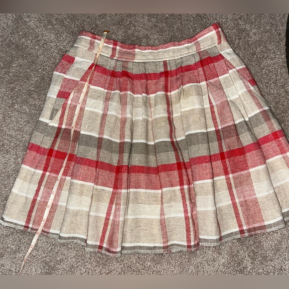 CE Stanton Pleated Plaid Skirt Size Small, One if a Kind - Picture 5 of 6